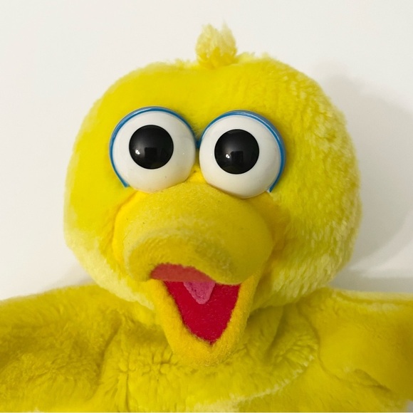 Vintage 1996 Jim Henson Sesame Street Big Bird 8" Hand Puppet Plush Tyco - Picture 2 of 16